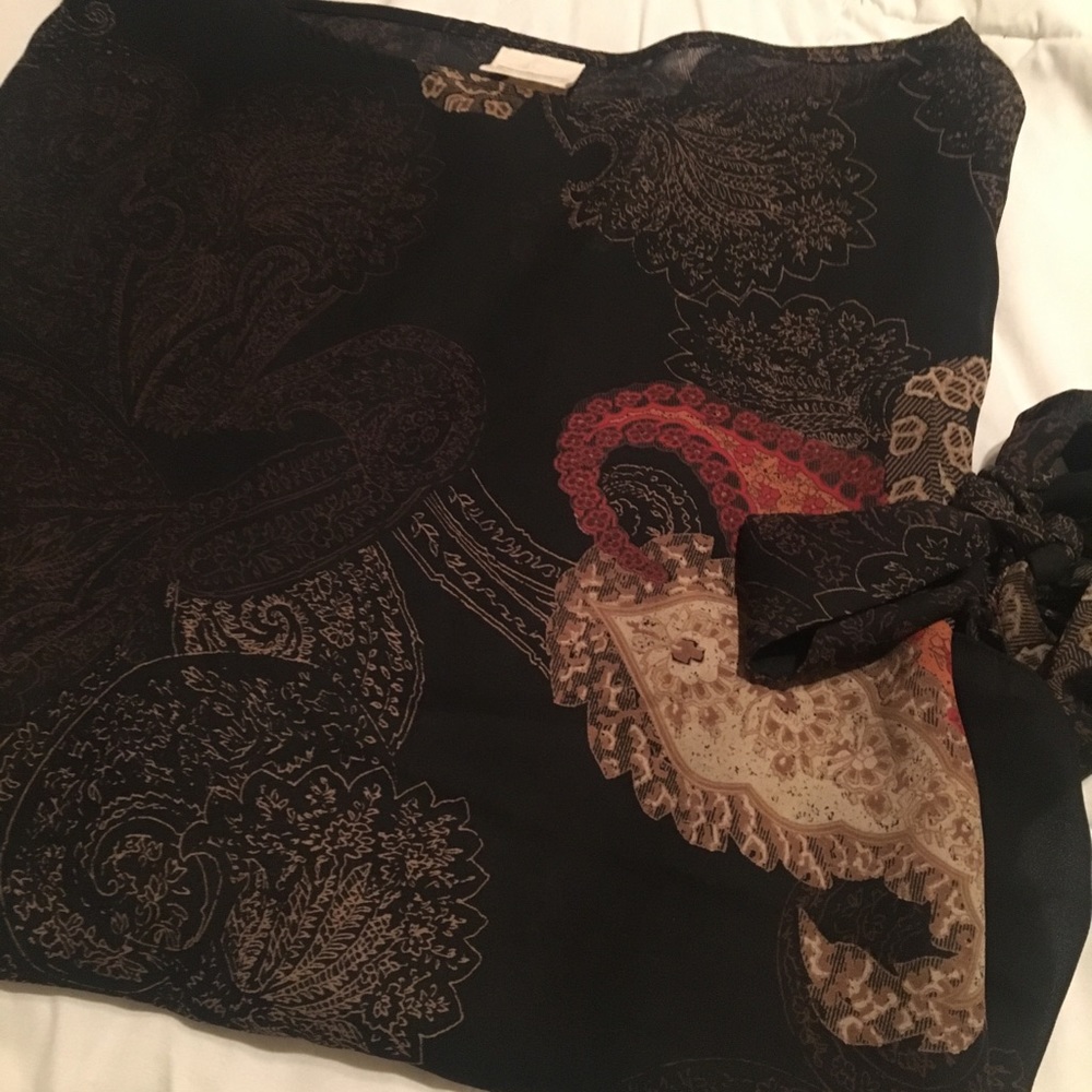 Pull over tie waist dressy top
